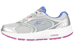 Кроссовки Go Run Consistent для бега женские с низким верхом серебристо-фиолетовые Skechers 128281-slpr