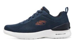 Кроссовки мужские с низким верхом темно-синие/оранжевые Skechers 232691-nvor | navy/orange