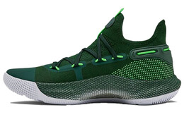 Баскетбольные кроссовки Curry 6 мужские с низким верхом зеленые Under Armour 3022893-306