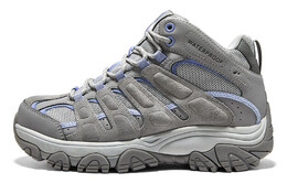Кроссовки женские для походов, серые/синие, средней высоты Skechers 180182-gylb | gray