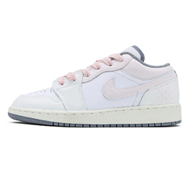 Jordan Баскетбольные кроссовки Air 1 Low Vintage Grey с низким верхом для детей и подростков 553560-053（team126-灵蛇轻绕） | pink