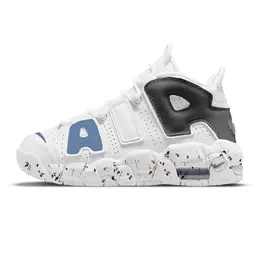 Баскетбольные кроссовки Air More Uptempo Mid-Top для детей и подростков Nike, белый dh9719-100(team56-泼墨线条) | white