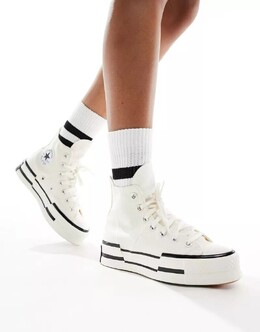 Кремово-белые кроссовки Converse Chuck 70 Plus Hi 132979016 | creme