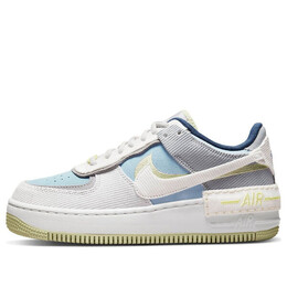 Кроссовки air force 1 shadow Nike, синий dq5075-411 | blue/white/light yellowgreen/white