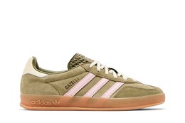 Adidas Кроссовки Wmns Gazelle Indoor, цвет Focus Olive Clear Pink jh6475 | focus olive clear pink