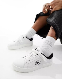 Черные кожаные кроссовки Calvin Klein 134012279 | hellweiß/schwarz