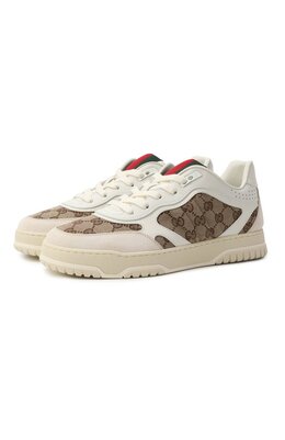 Комбинированные кеды Re-Web Gucci 787476/aadhw