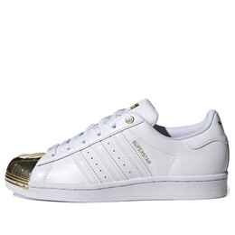 Кроссовки оригинальные суперзвезда металлический носок Adidas, белый fv3311 | white/gold