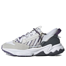 Кроссовки ozweego zip Adidas, белый gz2641 | white/gray/black