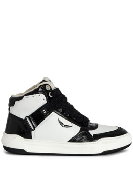 Zadig & Voltaire высокие кеды Wings, черный swsn00525 | черный