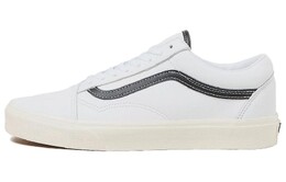 Кроссовки Vans Old Skool 'White Black Leather', черный vn0007ntyb2 | black/true white
