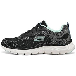 Спортивная кроссовки для жизни, женская, низкая, черный Skechers 150210-bkaq | black