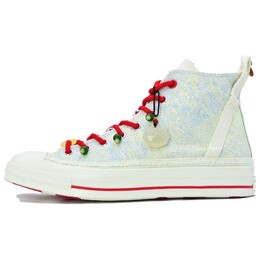Кроссовки Converse Skateboarding Shoes Unisex High-top Beige/Blue/Red, бежевый/синий/красный a08701vc(team335-106白丝绸新中式) | beige/blue/red