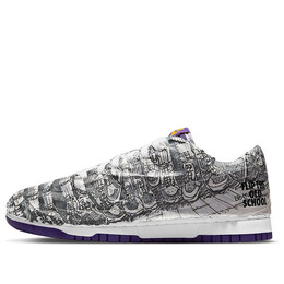 Кроссовки данк лоу Nike, белый dj4636-100 | white/varsity purple/varsity maize/black