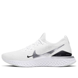 Кроссовки epic react flyknit 2 Nike, белый cq5411-140 | white/black-white-platinum tint