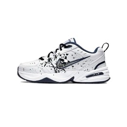 Кроссовки Air Monarch 4 Chunky унисекс с низким верхом черного/белого цвета Nike 415445-102(team502-躺平竹子熊猫) | black/white