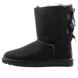Кроссовки (WMNS) Ugg Mini Bailey Bow II Boot Fleece Lined Black, черный 1016225-blk | black