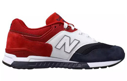 Кроссовки New Balance NB 997H Unisex, белый/черный/красный ml997hca