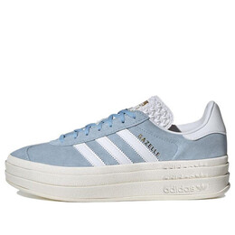 Кроссовки (WMNS) Adidas Gazelle Bold 'Clear Sky', цвет clear sky / cloud white / gold metallic id6991 | clear sky / cloud white / gold metallic