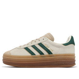 Кроссовки (WMNS) Adidas Gazelle Bold 'Cream Collegiate Green', белый id7056 | cream white/collegiate green/magic beige