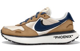 Кроссовки Nike Phoenix Waffle Lifestyle Shoes Women's Low-top Beige/Blue/Brown, бежевый/синий/коричневый fd2196-100（team拾玖-棕色跃动） | beige/blue/brown
