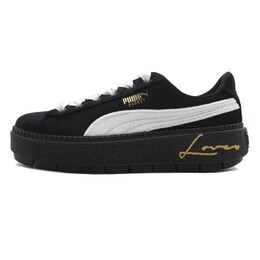 Кроссовки Puma Platform Trace Skateboarding Shoes Women's Low-top Black/White, черный/белый 372613-01（team155-jp） | black/white