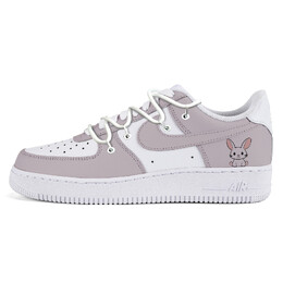 Кроссовки Nike Air Force 1 Skateboard Shoes Women's Low-Top Pink dd8959-100(team5-女款脏脏粉兔兔) | pink