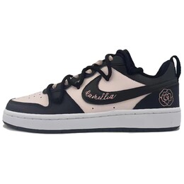Кроссовки Nike Court Borough Skateboard Shoes Women's Low-Top Black Pink bq5448-115（team297-山茶诗笺） | black/pink