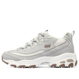 Кроссовки (WMNS) Skechers D'lites-looking Glass Marathon Running Shoes 'Grey White Brown', серый 896268-gry | grey/white/brown