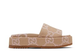 Кроссовки Gucci Wmns Platform Slide Sandal, кремовый 730043 uko00 8805 | cream