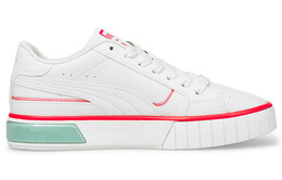 Кроссовки Puma Cali Star Lights Platform Shoes White/Green/Orange Women's 381609-01