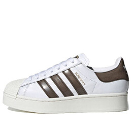 Кроссовки (WMNS) Adidas BlackPinkAdidas Superstar Bold 'White Brown', белый fv3356 | white/brown