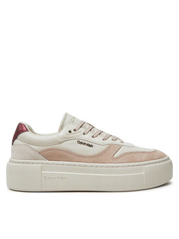 Кроссовки Calvin Klein, бежевый ff cupsole lace up w/ml mix m hw0hw02125 | bézs