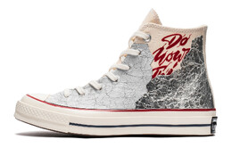 1970-е годы. Кеды унисекс с высоким берцем, белые/серебристые. Converse 162053c(team22-男女格雷系白银) | silver