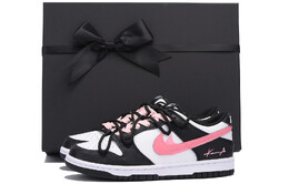 Кроссовки Nike Dunk Skateboard Shoes Women's Low-Top White cw1590-100(team59-女款黑粉双勾三sbox) | pink