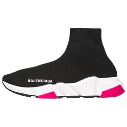 Кроссовки Balenciaga Speed Trainer, черный / розовый 540681w05g01000