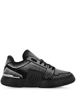 Philipp Plein кеды Hexagon со стразами, черный aadsusc0697ple009n | черный