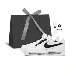 Кроссовки Air Force 1 для скейтбординга, унисекс, низкие, черный/белый Nike cw2288-111（team93-gd黑勾礼袋) | black/white
