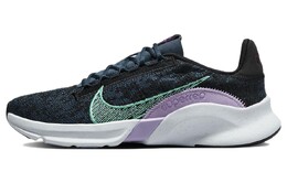 Кроссовки Nike Women's SuperRep Go 3 Flyknit Next Nature 'Armoury Navy Green Glow' dh3393-002