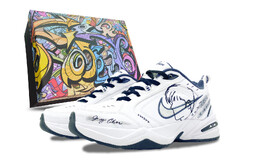 Кроссовки Nike Air Monarch 4 Chunky Sneakers Unisex Low-top Blue/White, синий 415445-102(team188-最长电影s-box) | blue with white lettering