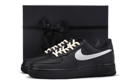 Кроссовки Nike Air Force 1 Skateboarding Shoes Women's Low-top White/Bicoastal/Photon Dust/Black, серебряный fv5951-001(team59-女款银黑sbox) | silver