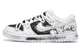 Кроссовки Nike Dunk Low, белый/черный dj9955-100