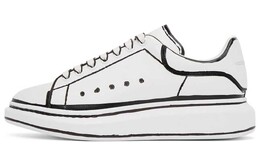Кроссовки Alexander McQueen Oversized Outline, белый/черный 627867whybi9061