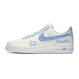 Кроссовки Air Force 1 для скейтборда унисекс с низким верхом белого цвета Nike, белый cw2288-111(team641-雾蓝云朵) | white