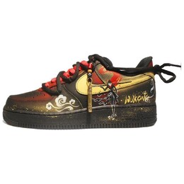 Кроссовки Air Force 1 для скейтбординга, унисекс, низкие, черный Nike cw2288-001(team240-黑神话悟空） | black