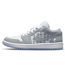 Баскетбольные кроссовки Air 1 Vintage женские с низким верхом серо-белый Jordan dc0774-105(team56-古风) | gray