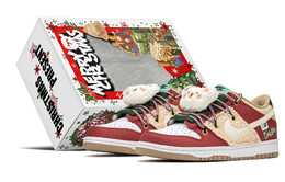 Кроссовки Nike Dunk Skateboard Shoes Women's Low-Top Red/Khaki dx6063-131