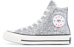 Кеды Converse Chuck Taylor All Star 70 Hi Chiara Silver Glitter Purple Women's 563832c