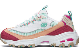 Кроссовки Skechers D'lites 2.0 Chance Gs White/Green/Pink Women's 13146-wmlt