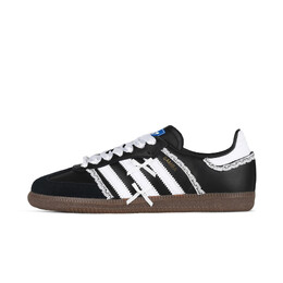 Кроссовки Adidas SAMBA OG Skateboarding Shoes Unisex Low-top Black/white, черный/белый b75807(team368-男女款百利甜) | black/white